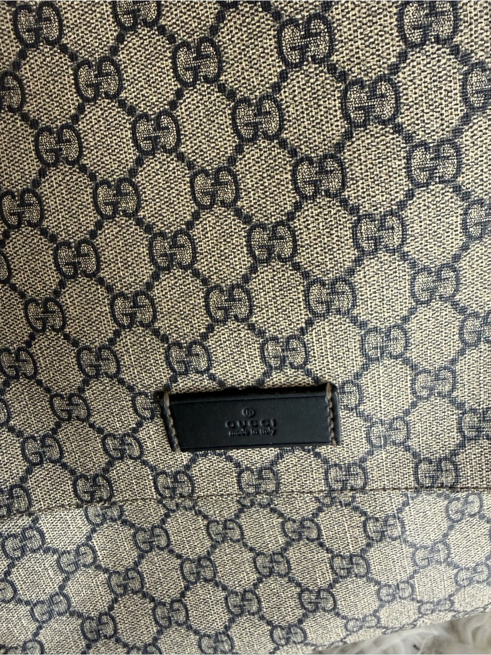 Gucci GG Monogram Diaper Messenger Bag 211131 + Changing Mat - Picture 11 of 16